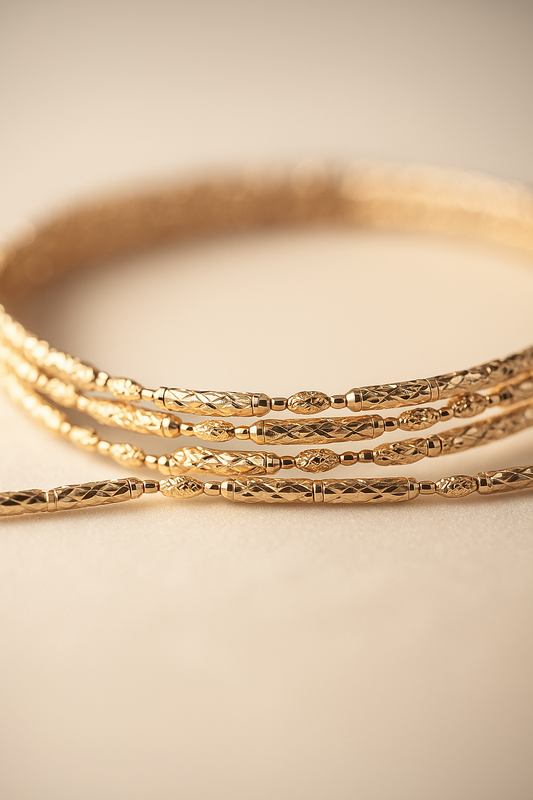Pulsera de cadena de oro con cierre magnético