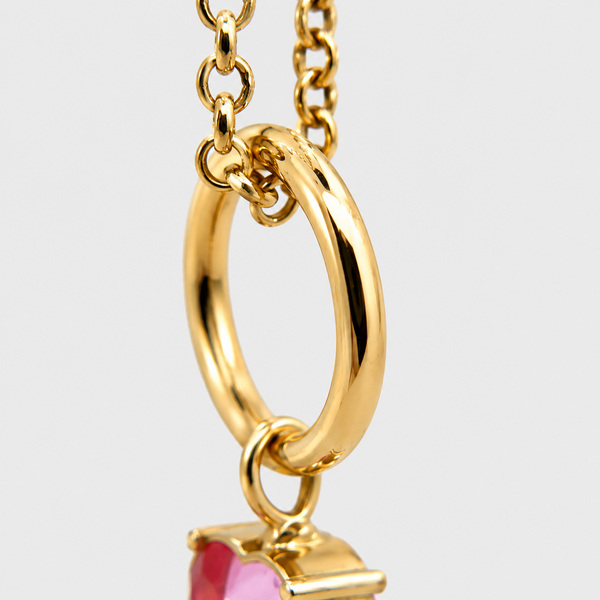 Enhancer redondo porta charms en oro, vista 2