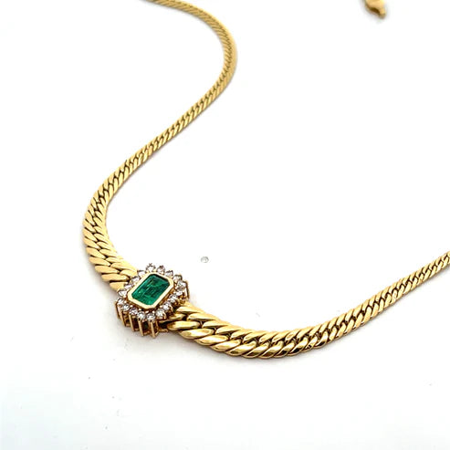 Radiant Emerald Statement Necklace